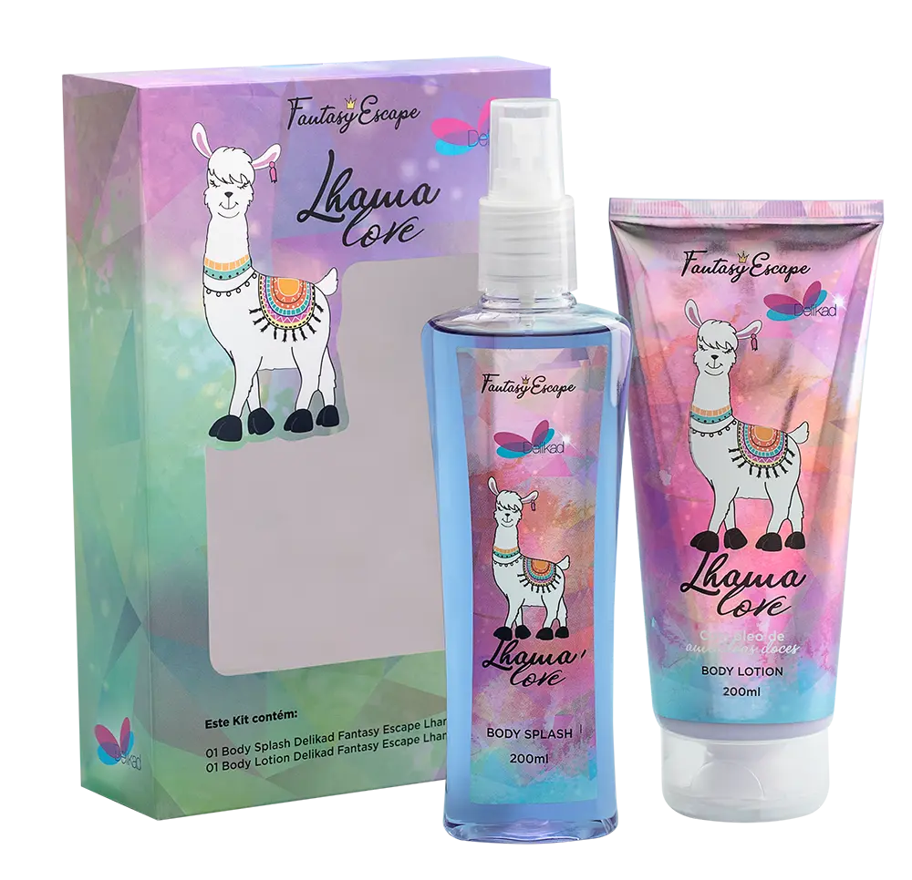 Kit Delikad Fantasy ESCAPE LHAMA ( body Splash+ Body Lotion )